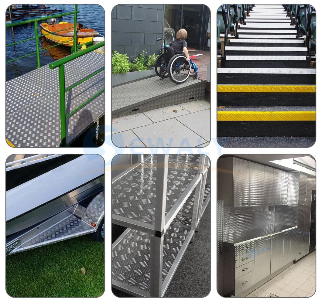 Embossed Aluminium Sheet Planchas Aluminio Diamantado 1060 Anti Slip Aluminum Plate