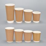 Custom Logo Eco Friendly Paper Cup 10 Oz Capacity 100% Recyclable Materials