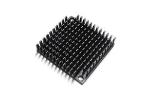 Quality Black Anodizing Led Aluminum Heat Sink Extrusions 42mm x 40mm x 8mm wholesale