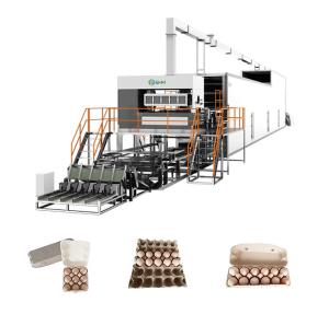 Quality Recycling Waste Paper Egg Tray Machine Automated High Speed With Metal Dryer wholesale