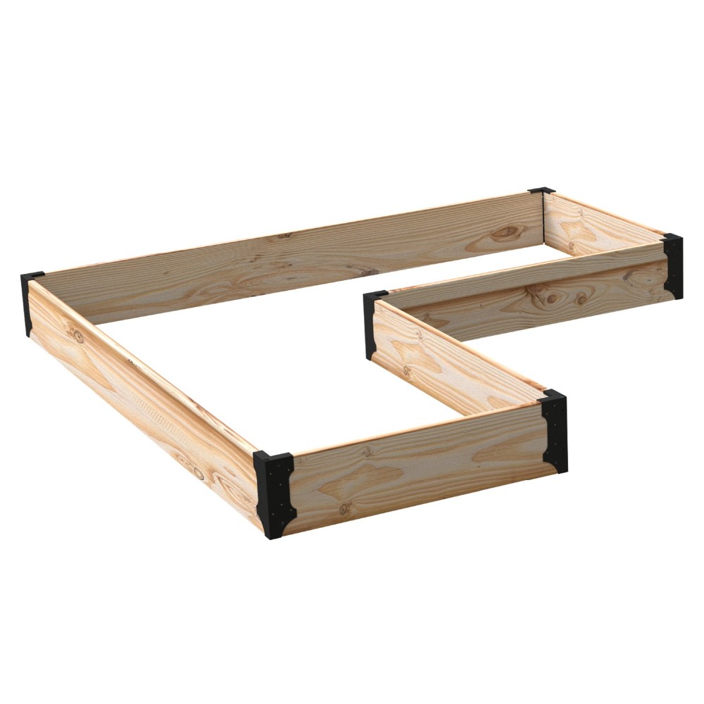 Sturdy Plant-Container Corner Brackets for Raised Garden Bed Customizable Construction