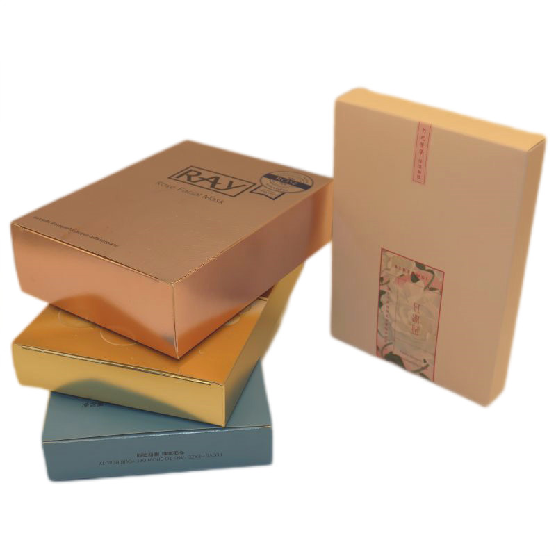 Embossing Cosmetic Packing Box CMYK Printing UV Print Art Paper Material, Beauty Care, foled box
