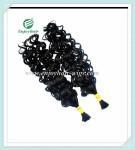 Peruvian 5A virgin remy hair bulk ,natural color, curly style 10''-26''length