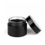 Vintage Frosted Glass Cream Jars , 30ml 50ml Matte Makeup Luxury Black Glass