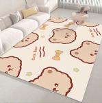 80*120cm Living Room Floor Carpets PVC Cartoon Animal Waterproof Carpet