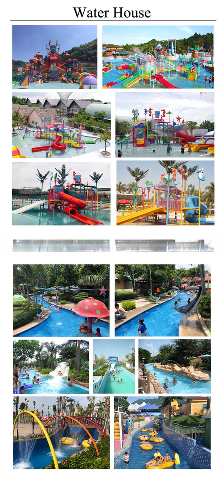 Adult Large Outdoor Aqua Park Best Water Slides