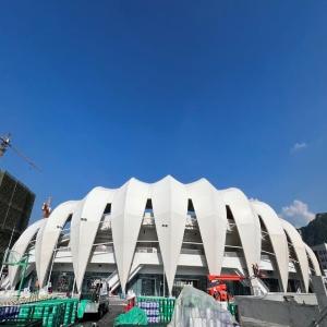 Quality Recyclable Steel Structure Stadium Anti Rust Prefab Metal Building Gym wholesale