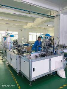 Quality PLC Control Surgical Face Mask Machine / Pollution Mask Making Machine wholesale