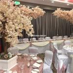 Fake Fiberglass Flower Artificial Cherry Blossom Tree For Party Tabletop