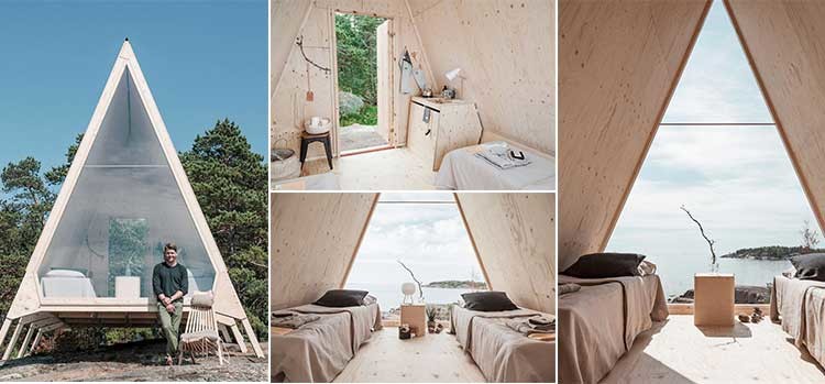 AS/NZS Prefab A Frame Hosue Studio For Work Holiday Cabain Hotel Unit For Holiday
