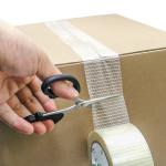 5.5mil Packing Adhesive Tape Heavy Duty Cross Filament Tape For Bundling