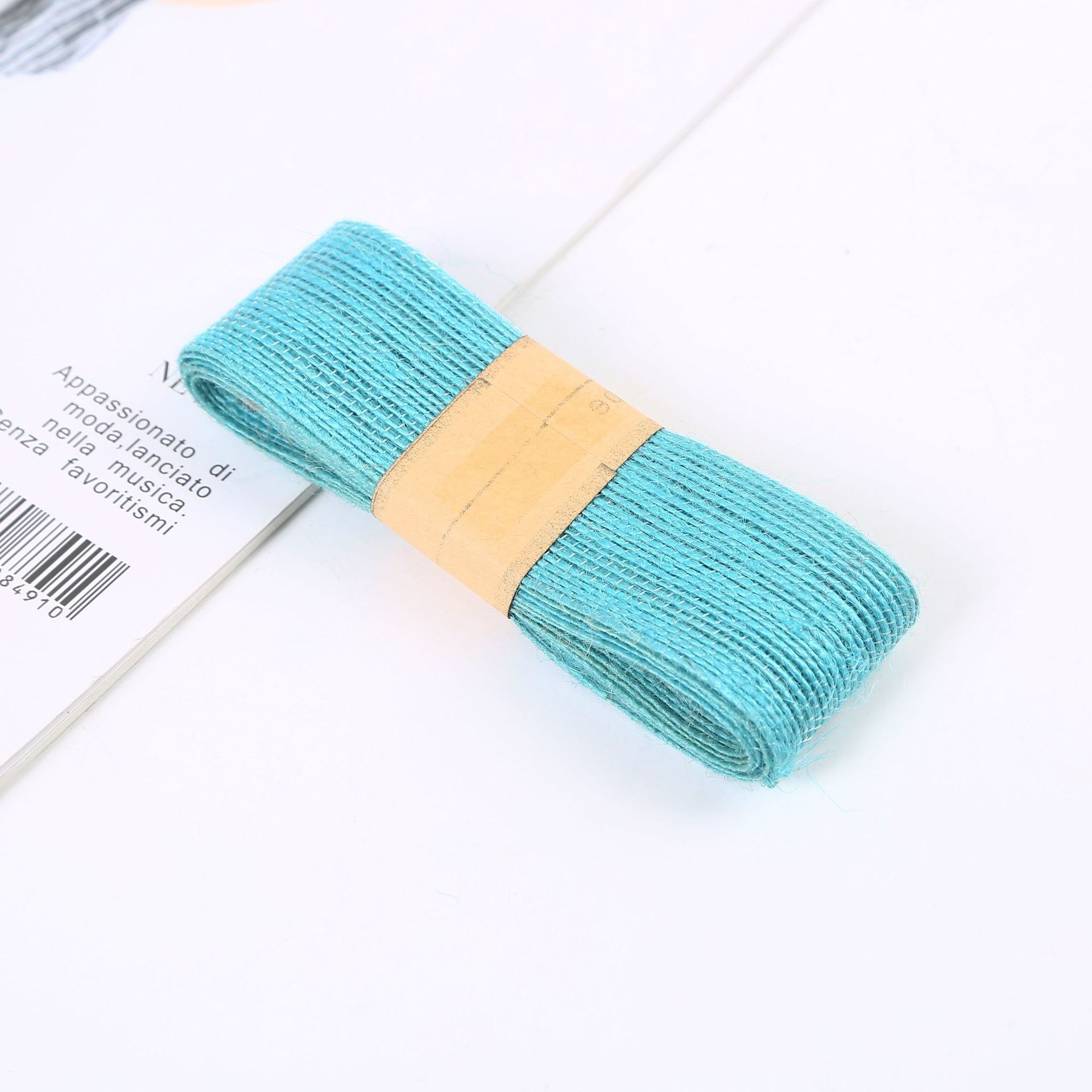 Orang Red Green Jute Burlap Ribbon Multi Purpose Thin Burlap Ribbon