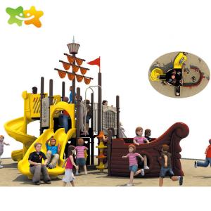Quality Kids Plastic Playground Slide Pirate Ship Adventure Playground Equipment wholesale