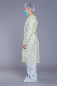Quality Bacterial Resistant 20gsm PP 17gsm PE Disposable Isolation Gowns wholesale