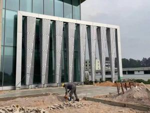 Quality Aluminum Alloy Rectangle Curtain Wall with Long lasting Durability wholesale