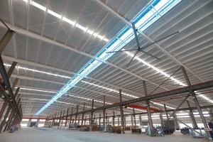 Quality Large 24ft HVLS Fan PMSM HVLS Fan Hanging Installation For Commercial Places wholesale