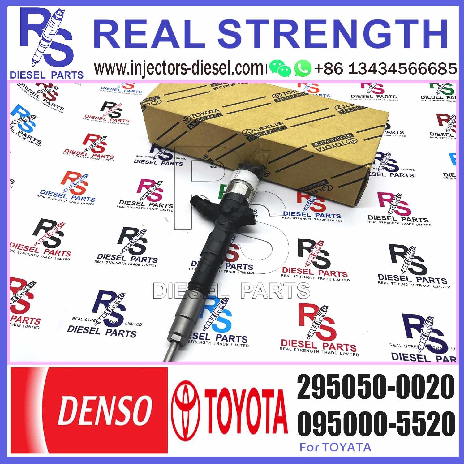 Diesel Fuel Common Rail Injector 295050-0020 For Toyota 1KD 2KD 23670-30190 23670-0020