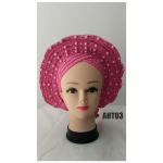 2023 Fashion gold Aotogele african gele headtie for wedding already to wear