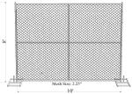 temporary chain link fence rental