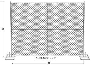 Quality temporary chain link fence rental wholesale
