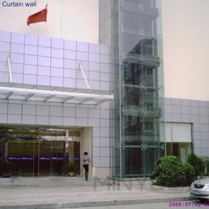 Quality Silicone Adhesive Aluminium Curtain Wall Deburred Edge Aluminum Frame Curtain Wall wholesale