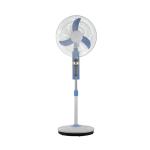 Rechargeable Adjustable Floor Fan With Led Light For Indoor And Outdoor
