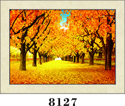 Landscape Painting 3D Lenticular Pringting 5D Pictures With Frame 30X40CM For Home Decoration