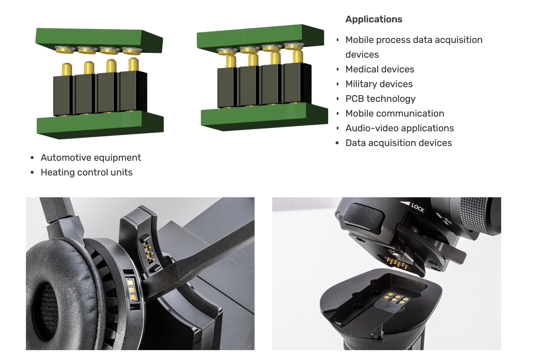 6 Pin PCB Pin Connector Through Hole Contact Pin Connector Cusomized
