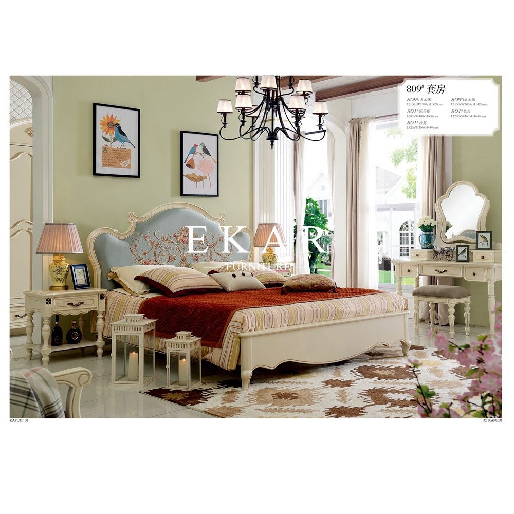 2017 Latest Countryside Style Wooden Children Bed