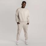 Fleece Fabric Unisex Long Sleeve 2 Pieces Tracksuit For Fitness