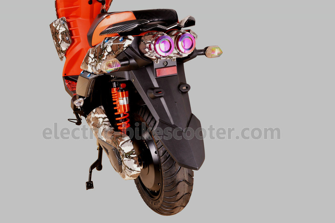 Two Wheels Electric Pedal Moped Scooter 55km/H 1000W 72V Battery