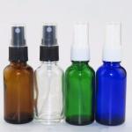 Amber Clear Blue Green Boston Round Bottles Spray Cap for hand sanitizing spray