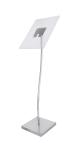 Floor Sign Display Holders Metal Electroplate For Supermarket , Store