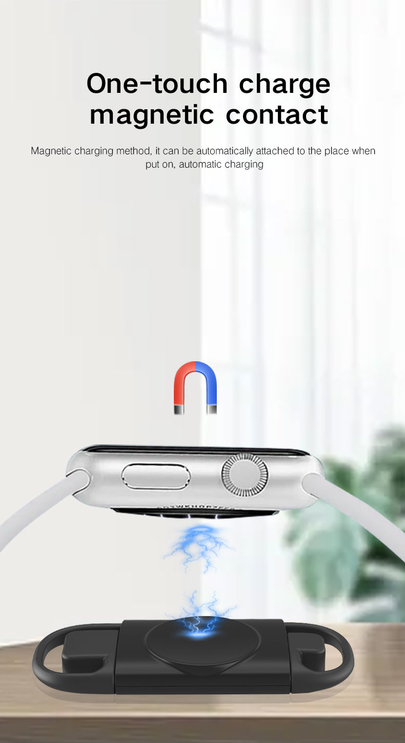 Apple Watch Wireless Magnetic Charger Lightweight 0.8 Ounces White Color 5V Input