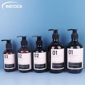 Quality Clear Plastic Shampoo Bottles 300ml 500ml Empty Shower Gel Bottles wholesale