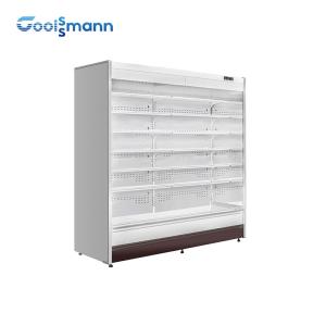 Quality Open Refrigerated Display Case , 915 * 820 * 1930mm Air Curtain Cold Display Cabinet wholesale