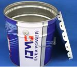 20L Grease Tinplate Pail Metal Bucket With Flower Lids