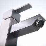 Deck mount single hole Stainless steel basin faucet with watermark for Australia