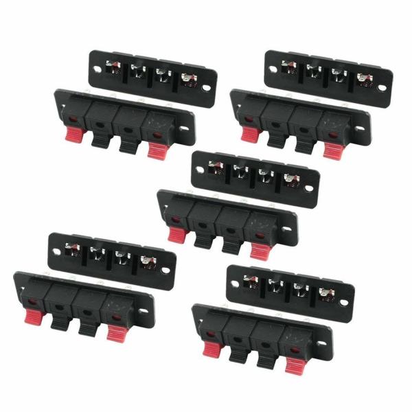 Right Angel Speaker Terminal Clip Connector 4 Positions Audio Cable Push Button