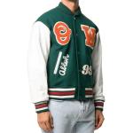 2023 Winter OEM Custom Logo Vintage Boy Leather Coat Sport Baseball Jacket