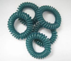 Quality Custom lake blue color plastic wrist keychain coil for attaching good OEMpromotional gift wholesale