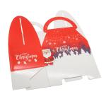 Varnishing Luxury Paper Bag Box , Embossing Christmas Gift Boxes Packaging
