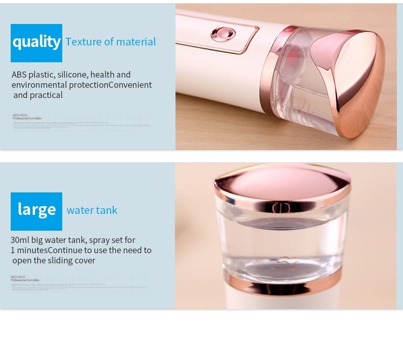 Nano Water Spray Mist With Power Bank Handy Facial Humidifier