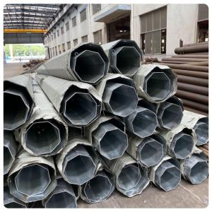 Quality 30-50FT Polygonal Hot Dip Galvanized Electrical Power Steel Pole wholesale