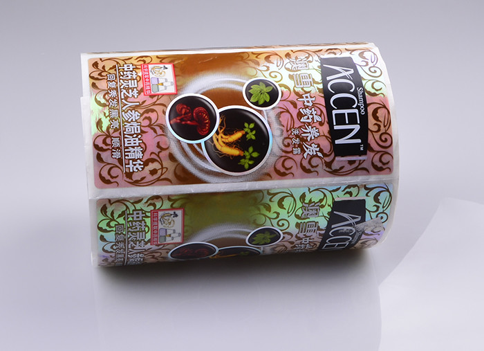 Print custom waterproof adhesive label sticker for hair care shampoo bottle packaging