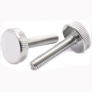 Quality M3-M6 Stainless Steel Thumb Screws Flat Head Knurled Screw wholesale