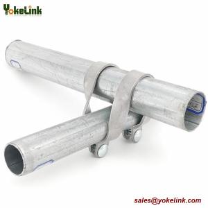 Quality Galvanized Steel Greenhouse Cross Connectors 1.66&quot;X1.315&quot; Purlin Bracket wholesale