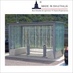 Toughened Glass 75W 24VDC 6.5m2 Bus Stop Shelter