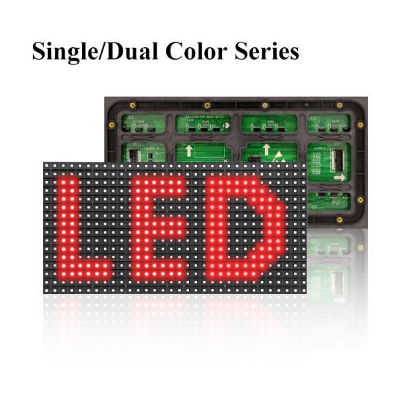 Cheap P10 1r Red Tupe Outdoor Single Color Led Module Advertising Led Display Screen for sale
