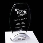 Safe Package Sport Golf Club Customizable Football Medal Transparent Glass